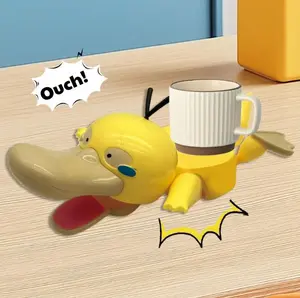 【Sip With Style】SMILEYSIP Cute Duck Face Coaster For Daily Use Fun Mug Holder Table Protection And Humor