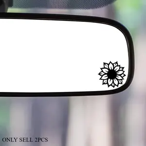 2PCS/SET Sunflower Car Sticker, Car Decals, Car Decoration, fits car door/skateboard, practical fresh decor, adds vitality highlights, fits family cars, easy to stick, striking in daily outings/commute, a trendy decor for fresh style seekers