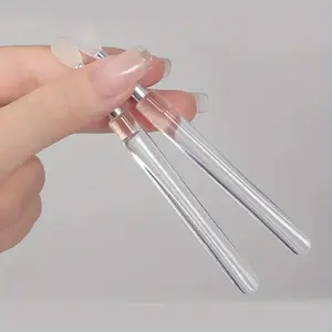 1pc Portable Multi-function Brush, Silicone Lip Brush with Cover, Dustproof Lip Mask, Lipstick Brush, Lipstick Brush, Glitter Brush, Glitter Eyeshadow Brush