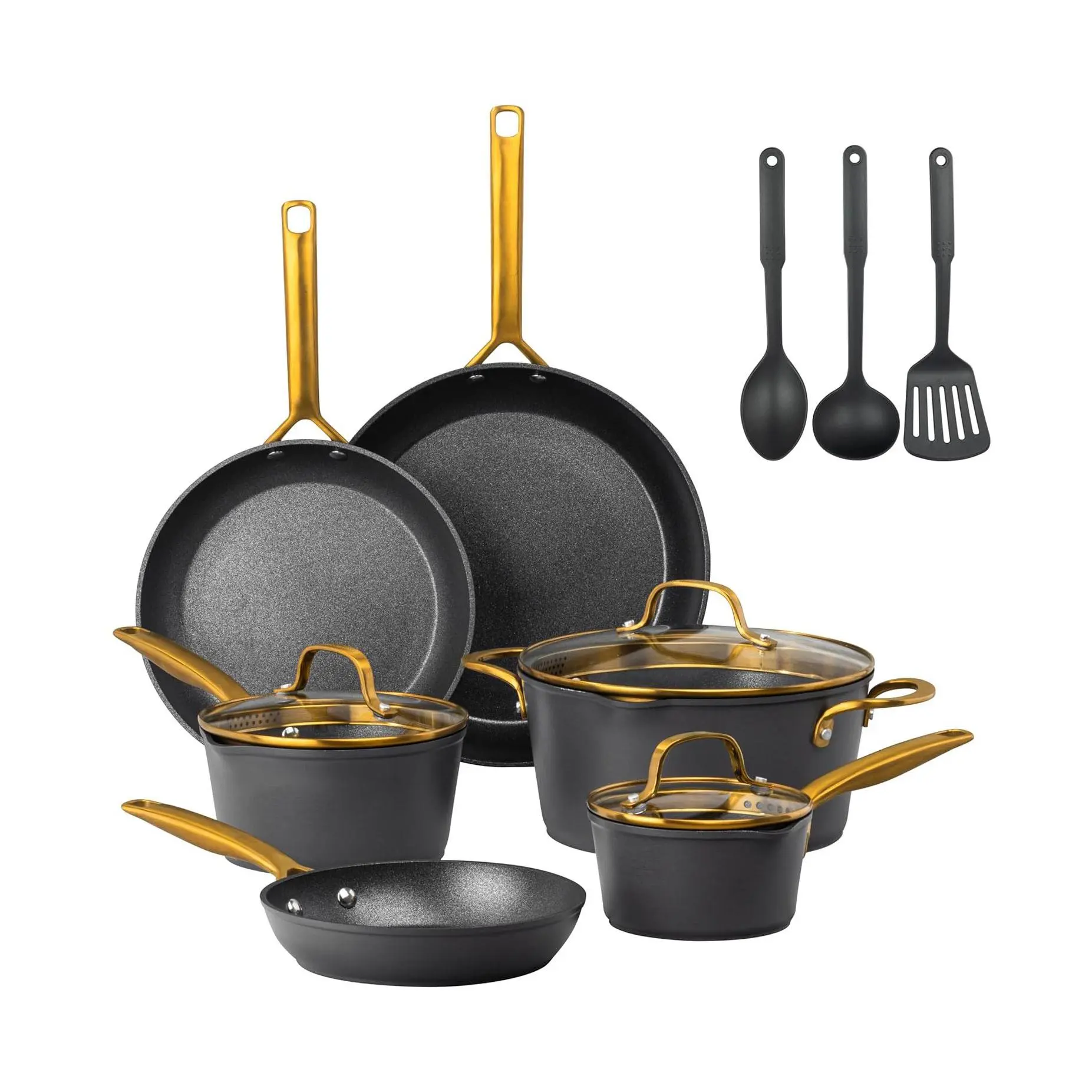 Granitestone Armor Max Gold 14 Piece Nonstick Cokware Set Granitestone Armor Max Gold 14 Piece Nonstick Cokware Set