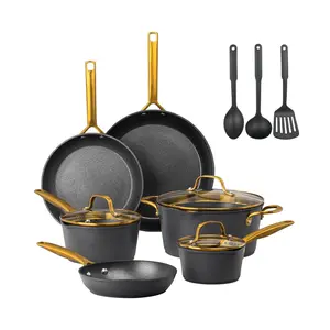 Granitestone Armor Max Gold 14 Piece Nonstick Cokware Set Granitestone Armor Max Gold 14 Piece Nonstick Cokware Set