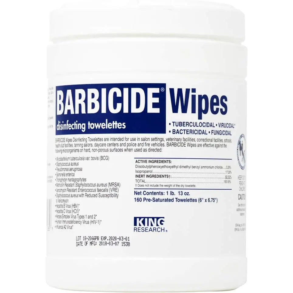 Disinfectant Wipes - Household Multipurpose Surface Cleaner, Clear, 160 Count (Pack of 1), BRA-11364, Multipurpose Cleaner