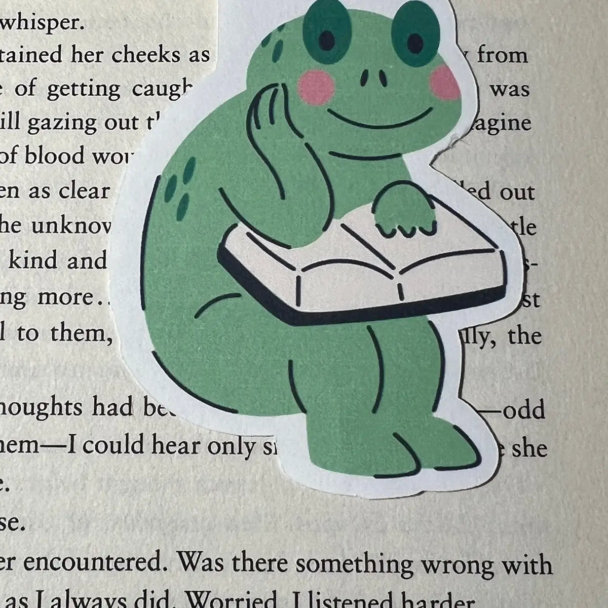 Frog bookmark