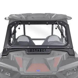 StarknightMT 19-23 RZR XP 1000 Vented Glass Windshield With 2 Manual Wipers Compatible with Polaris RZR XP/4 1000 Turbo 2019-2023 (No Intrusion Bar) Full Front Window DOT Approved Safety Anti-Scratch