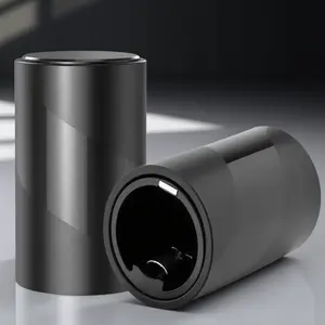 Press-Type Automatic Bottle Opener, No-Pry One-Touch Cap Remover for Beer & Soda, Splash-Proof Design with Strong Magnet Cap Catcher, Anti-Slip Grip for Home, Kitchen, Bar, and Camping Use.