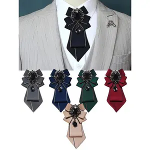 Handmade Solid Color Sparkling Diamond Tie, Party Essential for Business, Suits, and Daily Life, All Seasons Use