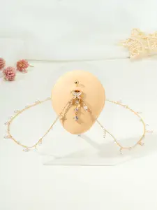 Women's Belly Button Ring Chain, Adjustable Navel Piercing Jewelry, Sexy Body Chain Accessory for Beach Party, Summer Bikini Wear, Adjustable Waist Chain