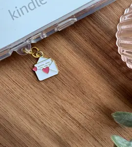 Charm for Kindle Dust Plug, Phone Charm Plug, USB-C, Type C, Lightning, Micro usb, Bookish Accessories