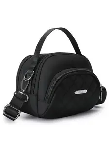 Solid Color Fashion Quilted Crossbody Bag Nylon Shoulder Bag for Outdoor Sports Portable Women's Casual Wallet Handbag Shopping Travel Fitness Lightweight Bag