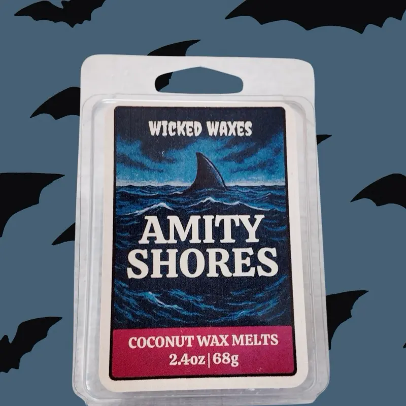 Amity Shores Wax Melts, Aquatic Scent, Strong Scented Wax Melt, Horror Inspired