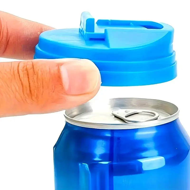 Reusable Leak-Proof Sustainable Soda and Beer Can Lids, Press Cap Drinking Cap Drink Covers for Carbonated Drinks, Carbonated Beverages and Juices, Perfect for Bbqs, Barbecues and Outdoor Cooking, Drinkware Lid, Leakproof Lid