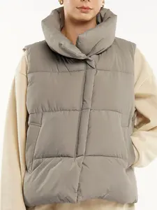 Go.G.G Winter Warmer Oversized Casual Puffer Gilet Vest Womenswear