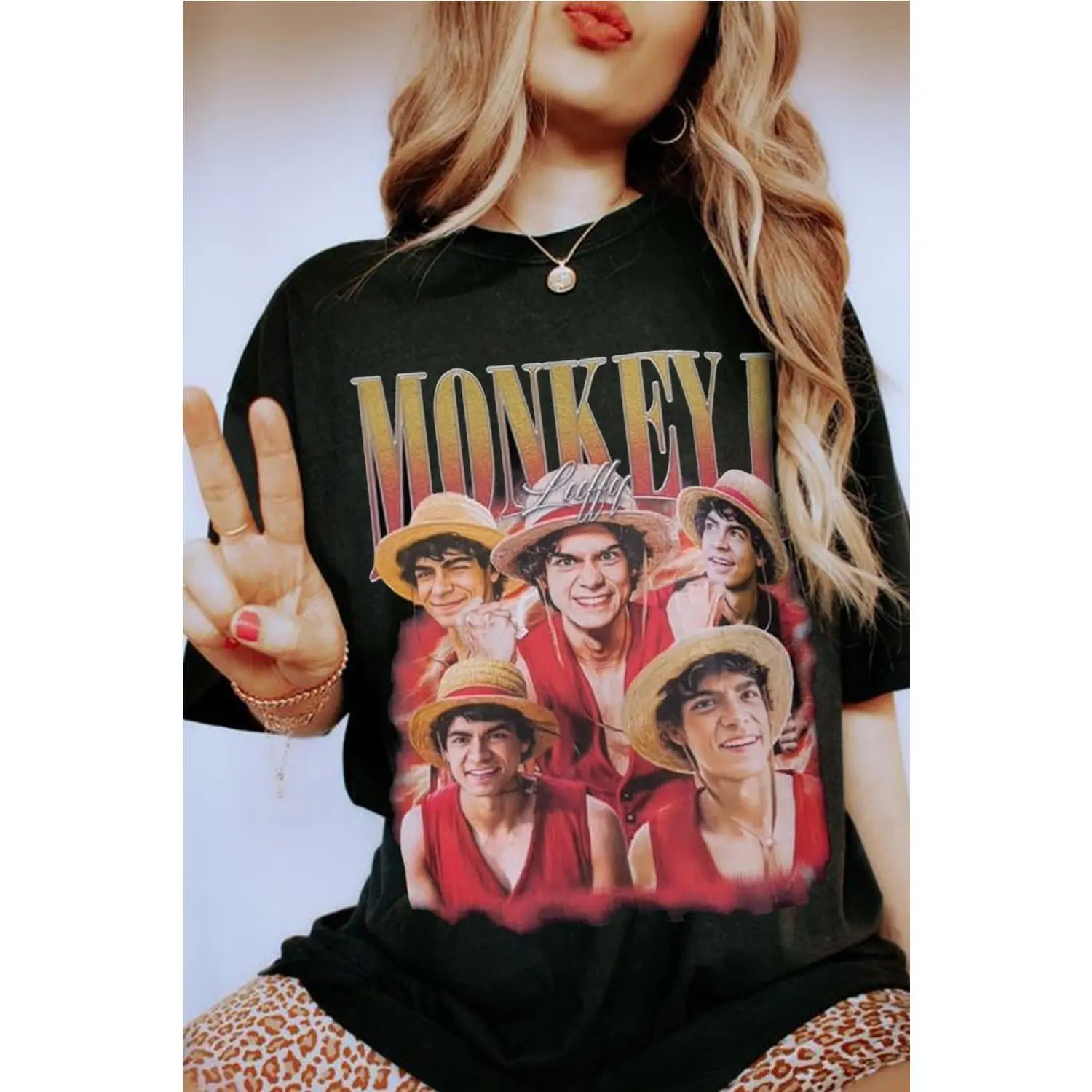 Monkeyd Luffy  T-Shirt Gift For Fan, Women And Men