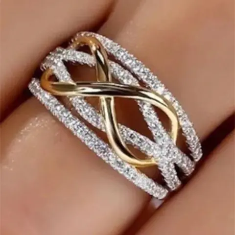 1 PC Gorgeous Cubic Zirconia For Women For Valentine's Day Gift Wedding Engagement Anniversary Party Jewelry Beautiful Rings Cubic Zirconia Cz