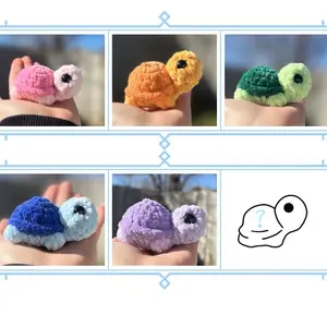 Hand crocheted mini turtles