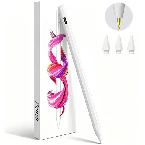 Stylus Pen for iPad(2018-2026)-2X Fast Charge with Tilt Sensitivity & Palm Rejection for iPad 11/10/9/8/7/6th Gen, Air 5/4/3/M4/M3/M2, Pro 13"/12.9"/11"/M4, Mini 7/6/5th