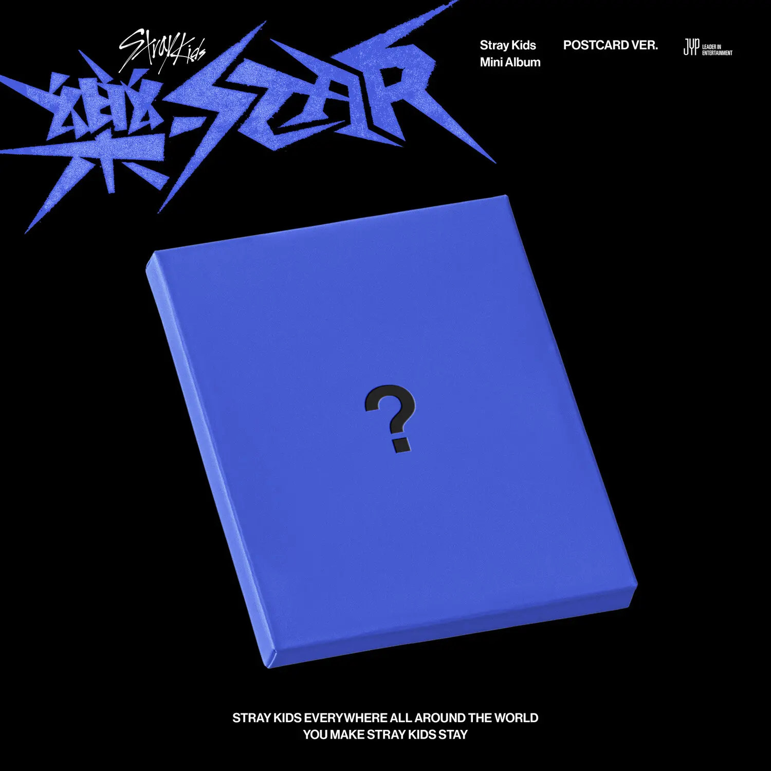 Stray Kids - ROCK-STAR (POSTCARD Ver.) Compact Disc (CD) with Postcard, Photos, Poster, Photocard