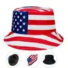 Patriotic American Flag Casual Foldable Bucket Hat, Unisex Outdoor Cap, Outdoor Fishing Cap, Reversible Wearable, Suitable for Independence Day and Daily Use, Fitted Hat, Fisherman Hat
