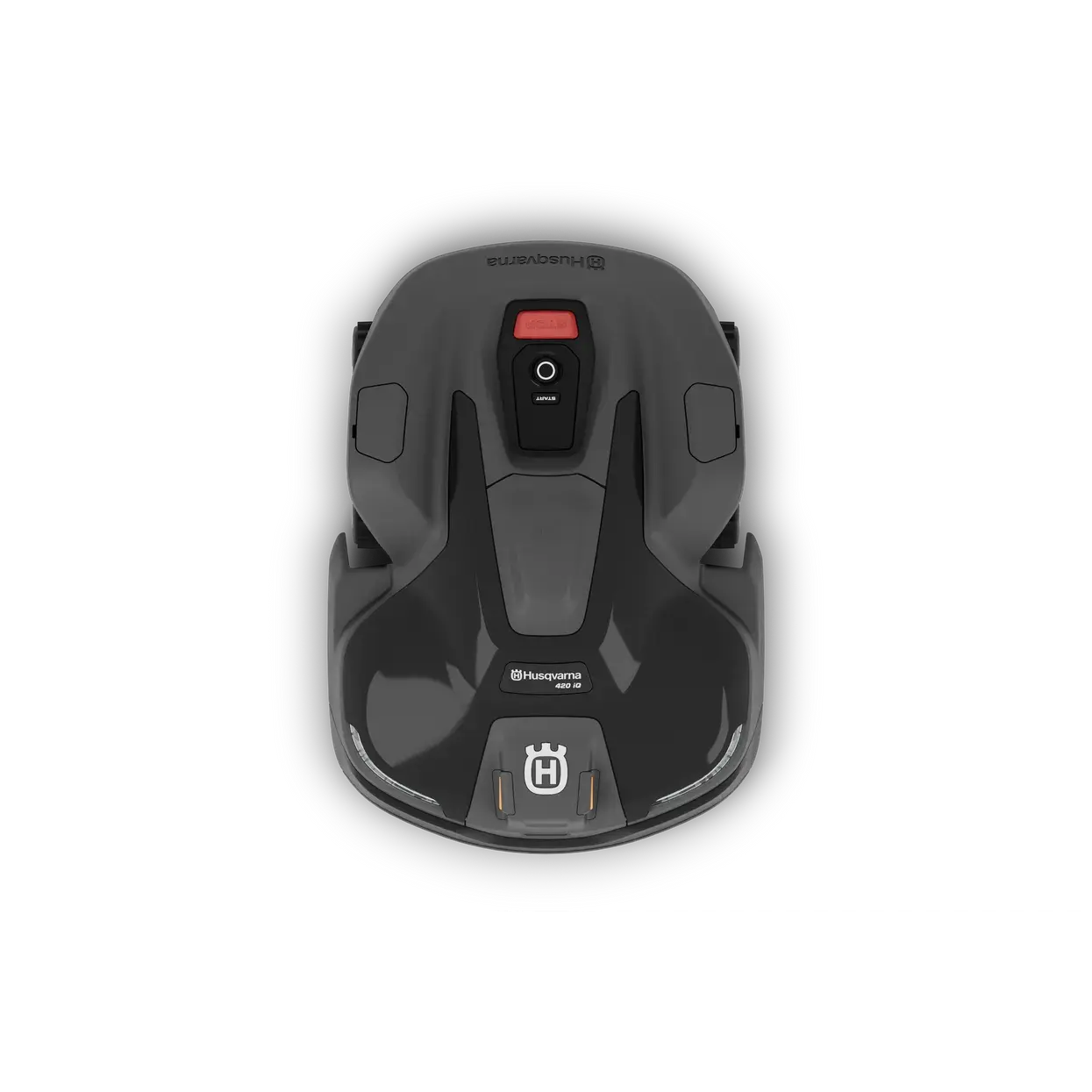 Husqvarna 420iQ Wire-Free Robotic Lawn Mower Full Kit - 1-Acre Coverage, Charging Station, Remote App Control, Rugged Bumpers, Wireless Navigation for Uneven Terrain, 24-Degree Tolerance, Anti-Theft Alarm, Blades Replaceable in Minutes, Default Settings