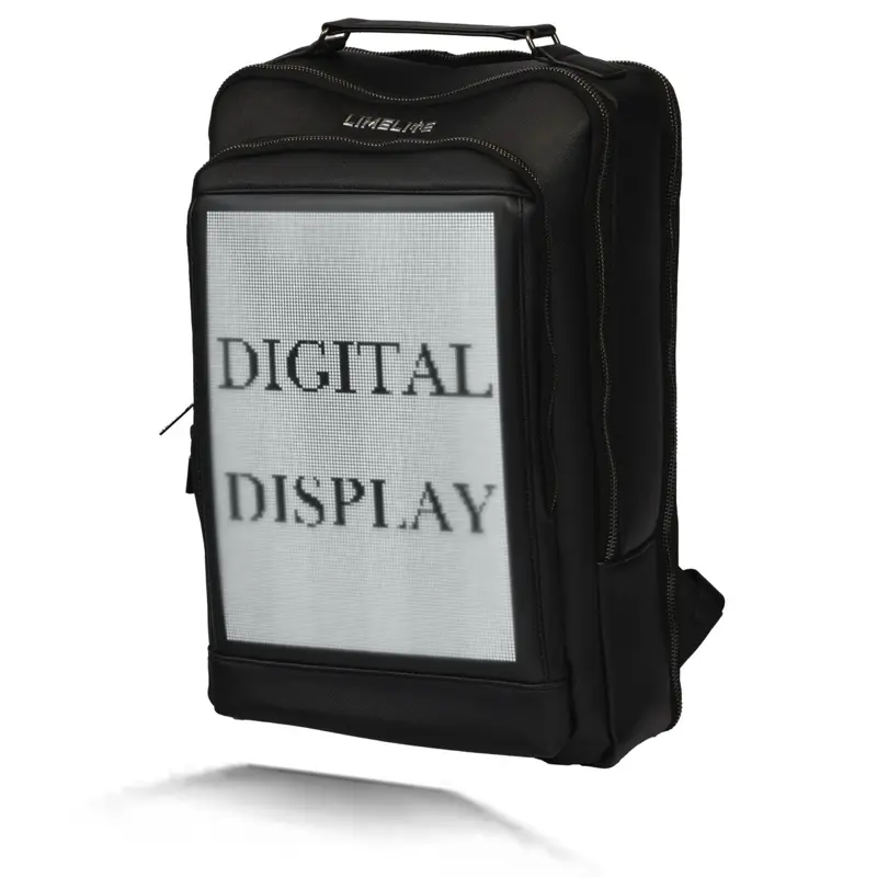 Limelite P3 LED Display Backpack, App-Controlled Digital Screen Functional Backpack for Adults, Female, Male, Casual Use, High-Capacity Luggage Bag