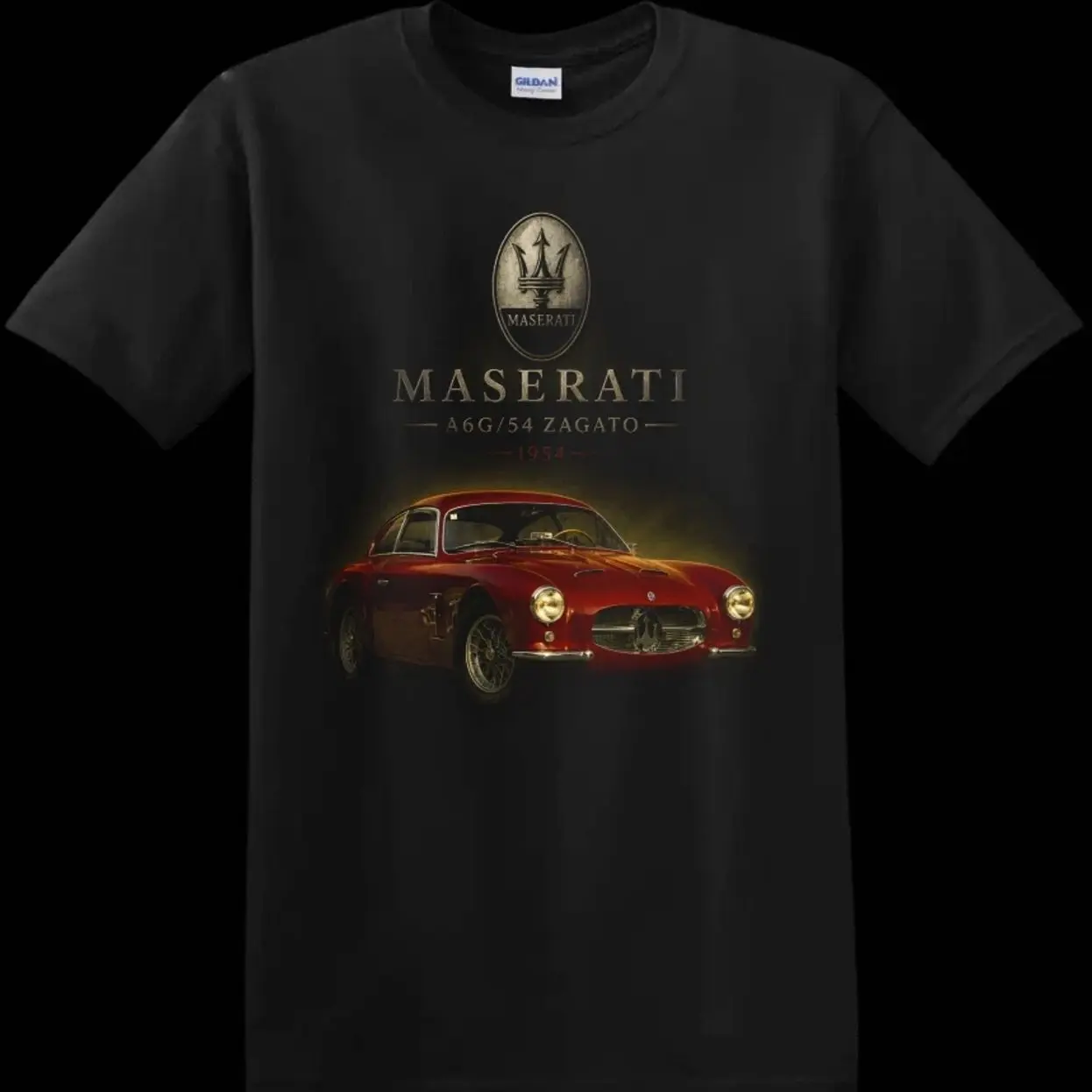 Maserati A6G 54 Zagato 1954 Vintage Classic Car Collector Gift  Art T-Shirt Sweatshirt Hoodie, Gift for Car Lovers