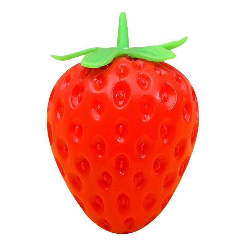Large Strawberry Soft Plush Toy, Slow Bounce Fruit Ventilation Toy, Fun Sensory Comfort Toy, Home Decor Interactive Prize, Christmas Gift, Squishies