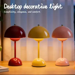 Modern Mushroom Night Light, USB Powered Touch Control, Adjustable Brightness, Three Color Lights, Bedroom Bedside Lamp, Home Decor