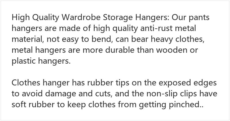 2 Pack 6-Tier Skirt Hangers with Clips, 360° Swivel Hook Metal & Plastic Pants Hangers, Space-Saving Closet Organizer for Skirts, Pants, Slacks & Trouser Storage