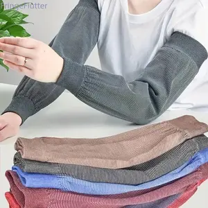 6 Pairs Unisex Extended Elastic Arm Sleeves | Breathable Knitted Cooling Sun Protection for Work, Outdoor & Daily Use