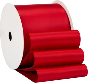 2.5-Inch Single Face Satin Ribbon - 50 Yard Roll for Gift Wrapping, Perfect for Valentine's Day, Weddings, Birthdays & Floral Crafts
