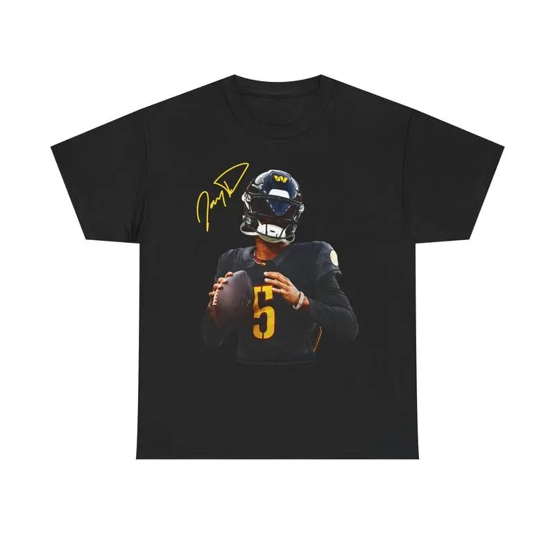 Jayden Daniels Tee, Retro Sports Fan Shirt, Vintage Graphic Football Shirt, Skeleton Football T-Shirt, Retro Print Design, Gift For Fans Football