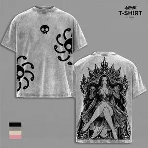 Boa Hancock - OP Graphic Tee Vintage Washed Shirt Unisex Streetwear Anime Shirt Pirate Empress Tee Kuja Queen Hancock Shirt Gift for One Piece Fans Anime Lovers