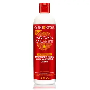 Creme of Nature Argan Oil for Natural Hair Moisture & Shine Curl Activator Creme 12 oz Haircare Moisturized Hair