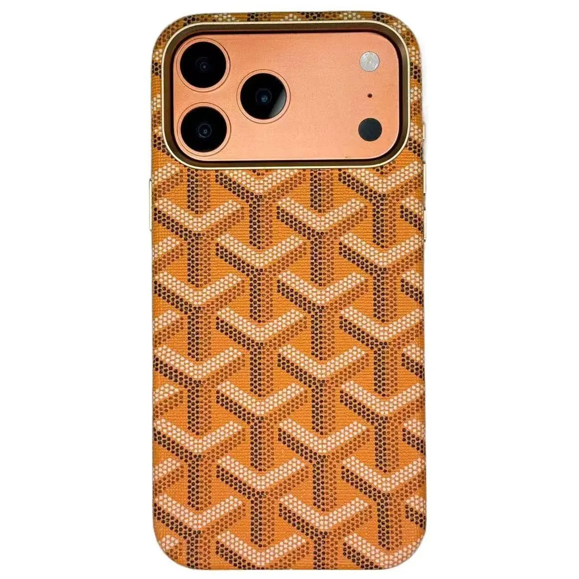 MagSafe Faux Leather Magnetic Protective Casing for iPhone 17 Pro Max - Trendy Shockproof Smartphone Accessory, Ultra-Thin, Microfiber Lining, Geometric Patterns, Color-Changing Kid Manga Anime Collectible for Handheld Devices