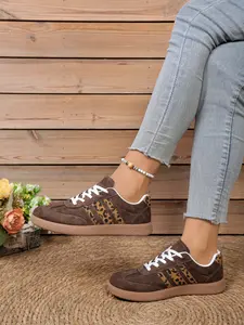 New Women's Leopard Print Sneakers, Sports Shoes, Soft Sole, Anti-Slip, Comfortable for Daily Wear, Perfect for Shopping, Commuting, Dating, Casual