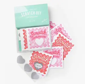 Floral Scratch-off Valentines - 18pk