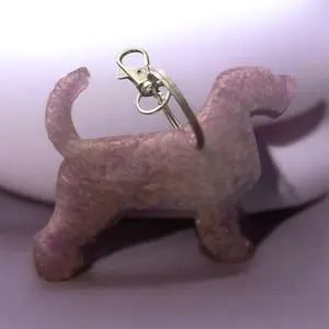 PBGV Epoxy Resin Keychain