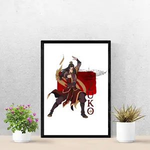 Zuko Fire Nation Poster, Avatar The Last Airbender Anime Print, Firebending Wall Art, Red Aesthetic Room Decor, Gift For Fans