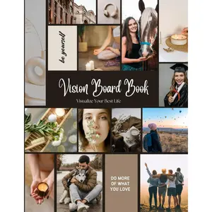Vision Board Book: High Quality Clip Art Magazine Supplies 2025 | 250+ Pictures & Quotes| Aesthetic Dream Board for Visualization & Affirmations-Mood Board for Goal-Setting Paperback – January 1, 2025
