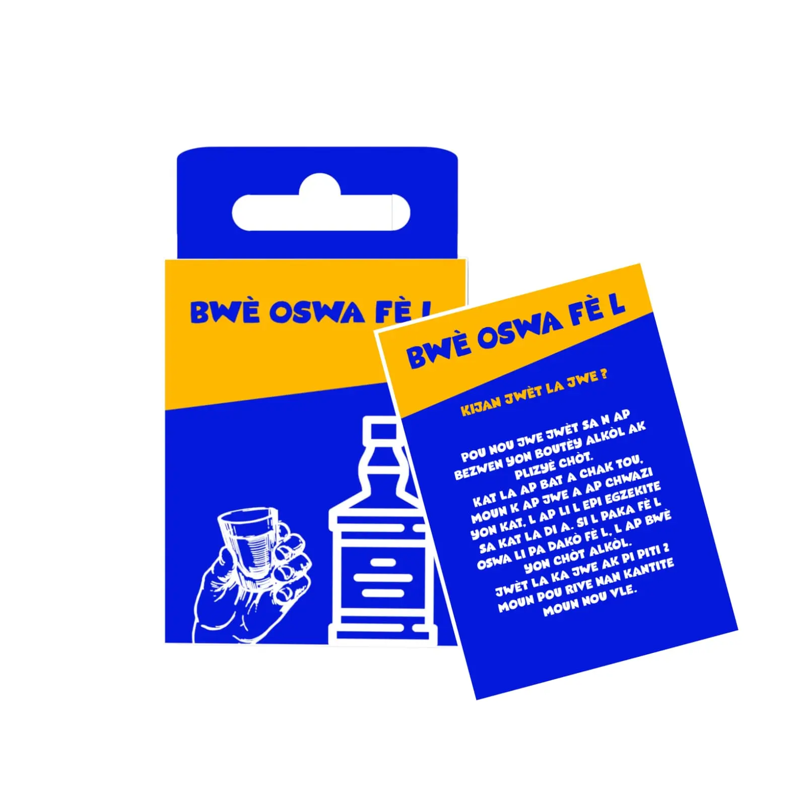 Haitian Creole Playing Card Game Bwè oswa fè Fun Engaging Card Game for Haitian Creole Speakers Perfect for Gatherings United States