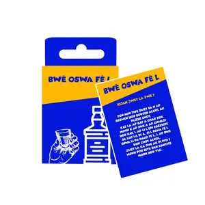 Haitian Creole Playing Card Game Bwè oswa fè Fun Engaging Card Game for Haitian Creole Speakers Perfect for Gatherings United States