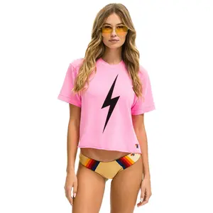 BOLT BOYFRIEND TEE - NEON PINK