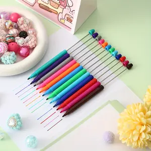 19pcs/ 24pcs Creative Bead Watercolor Pen Painting Graffiti Watercolor Pen Hand Drawn Strokes Key Marking Pen