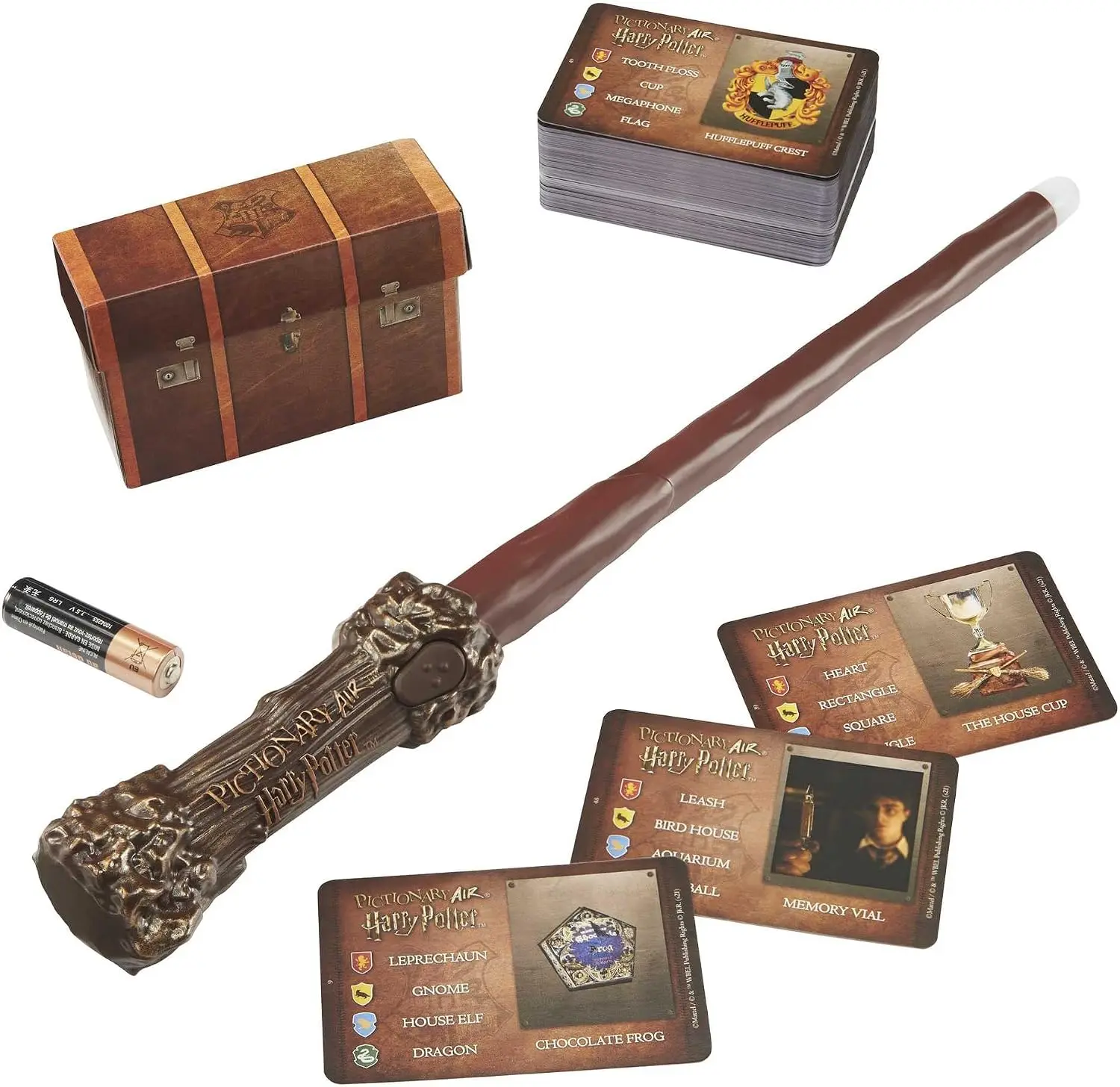 Pictionary Air Harry Potter Family Game for Kids & Adults with Light Wand & Picture Clue Cards