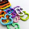 Random Color Mini Carabiner Clip Keychain, 2025 New Style Multifunctional Keychain with Spring Hook, Fashion Accessories for Women & Men