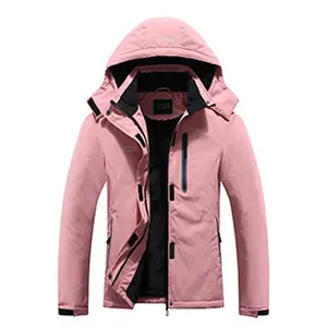 DLGJPA Women's Mountain Waterproof Ski Jacket Hooded Windbreakers Windproof Raincoat Winter Warm Snow Coat