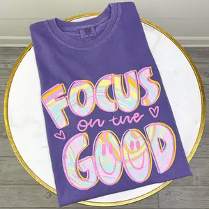 Focus On The Good Swirls Comfort Colors T-Shirt 'NLB'