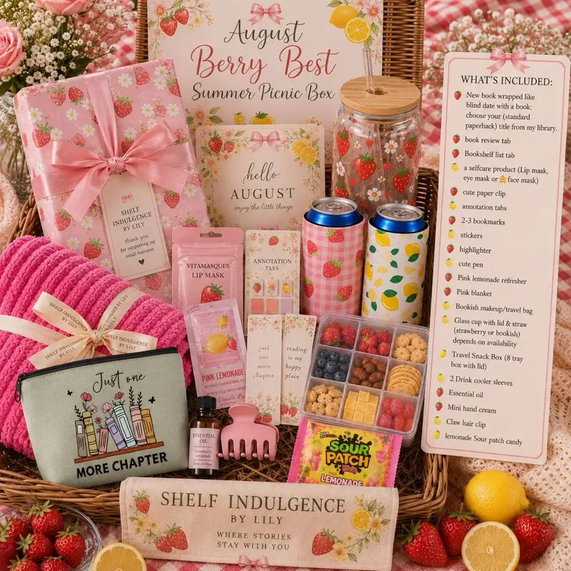 AUGUST BERRY BEST SUMMER PINIC BOX- Standard Paperback