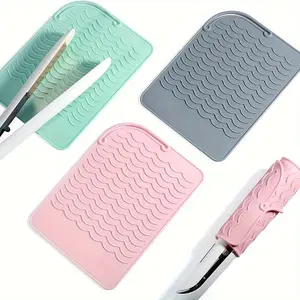 Heat-resistant Curling Iron Pad, Portable Silicone Straightener Pad, Storage Electric Curling Iron Protective Pad, Hair Styling Accessories, Comfort, Protection