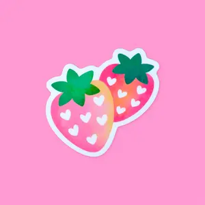 Strawberry Sweethearts Sticker